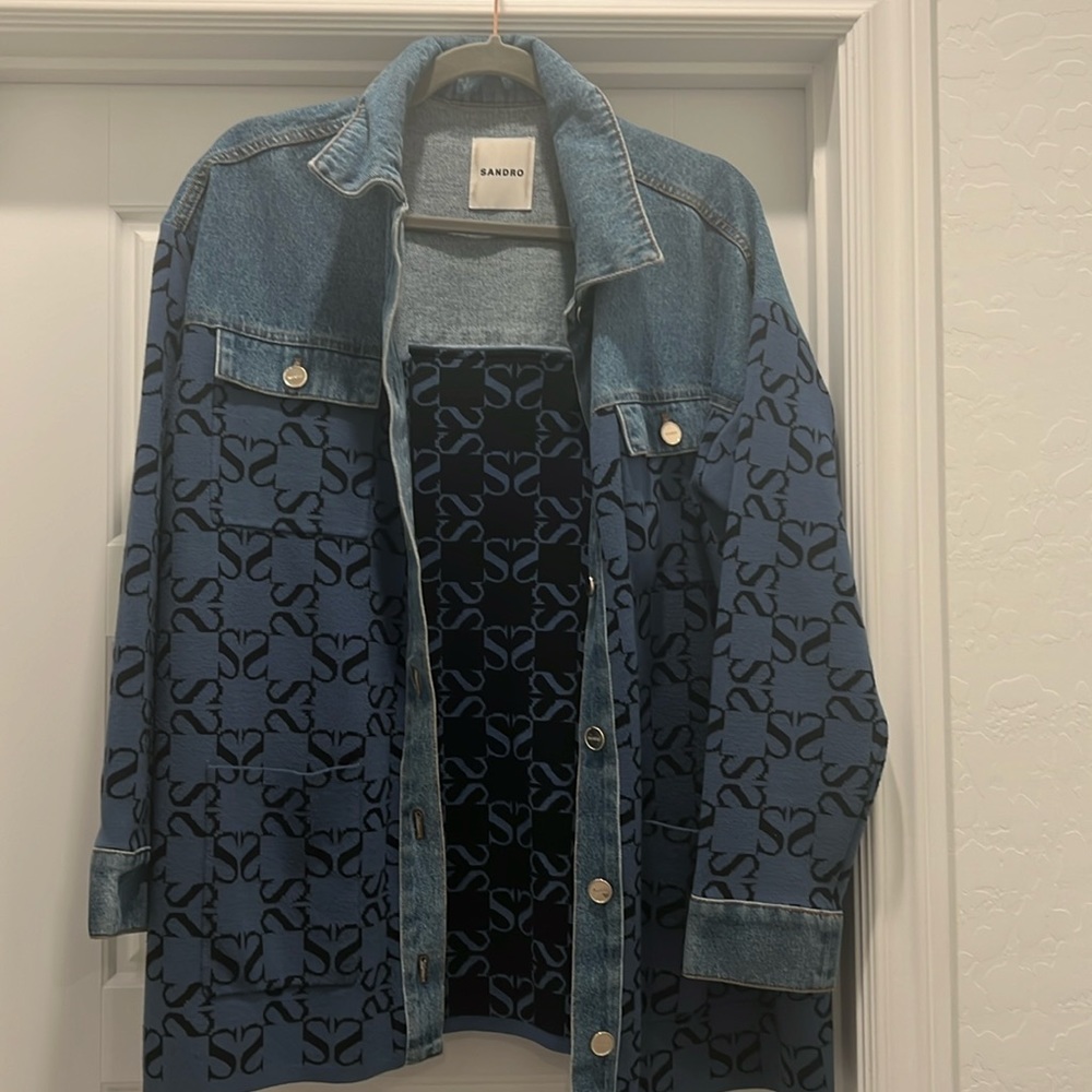 Sandro logo cardigan/ jacket